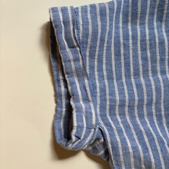 beachlunchlounge Blue and White Striped Button Down Shirt - Picture 8 of 15